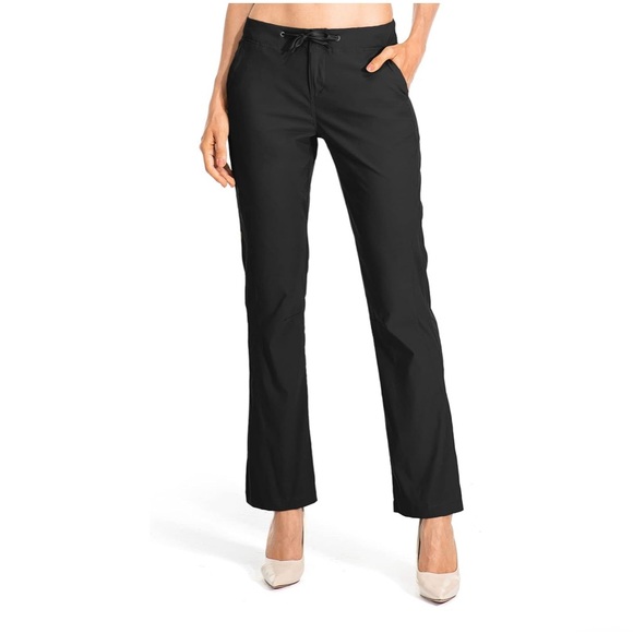 Womens Golf Pants Stretch Breathable Quick Dry Outdoor Boot Cut Casual Sz 10 - Picture 1 of 16